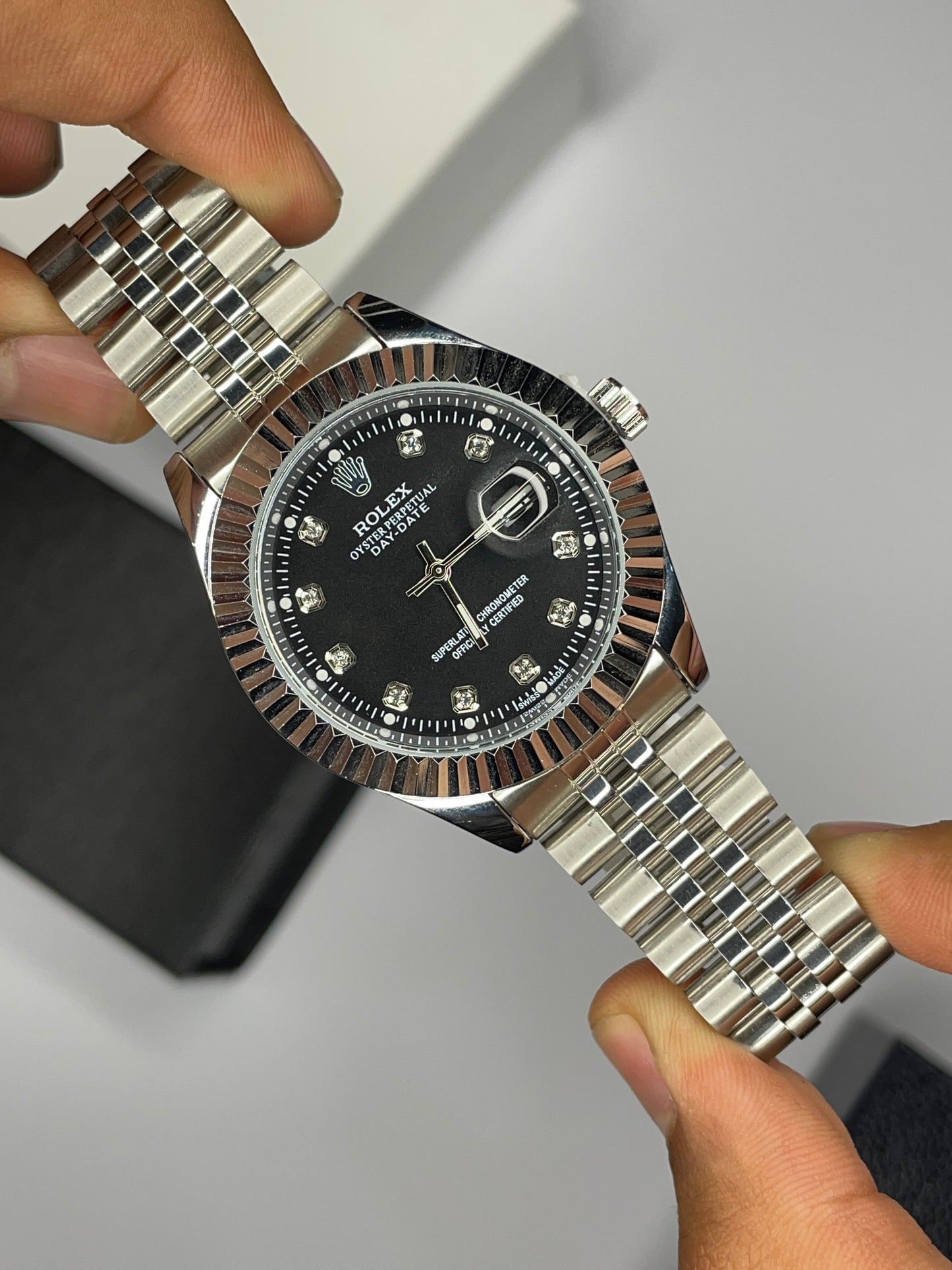 RLX Chain Watch + Free J. 35ml Perfume