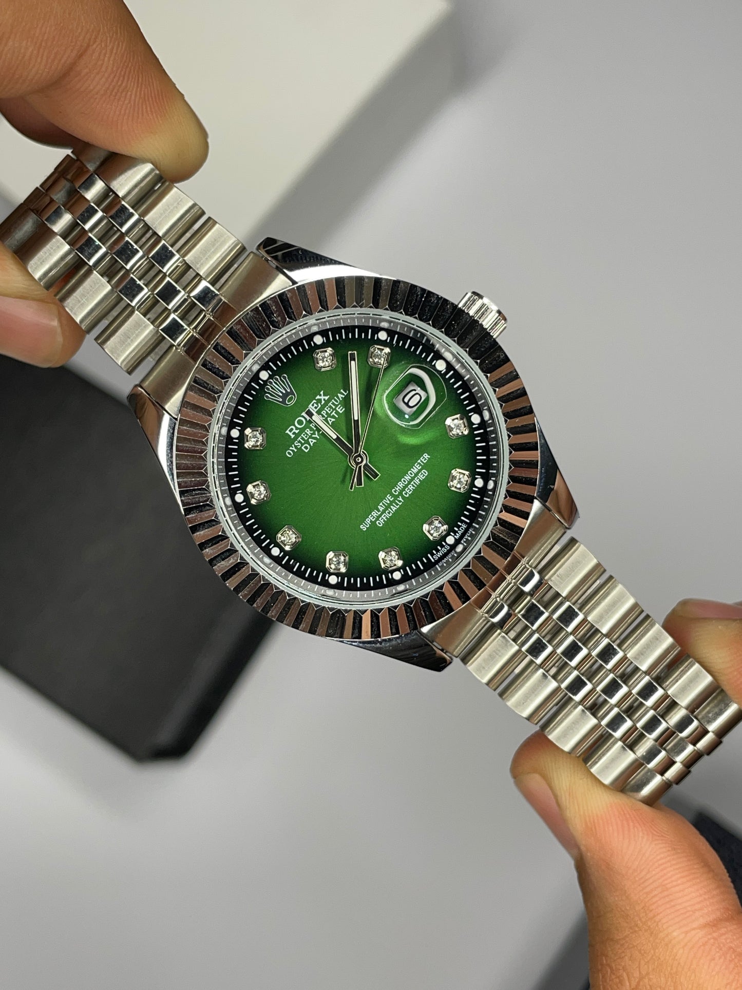 RLX Chain Watch + Free J. 35ml Perfume