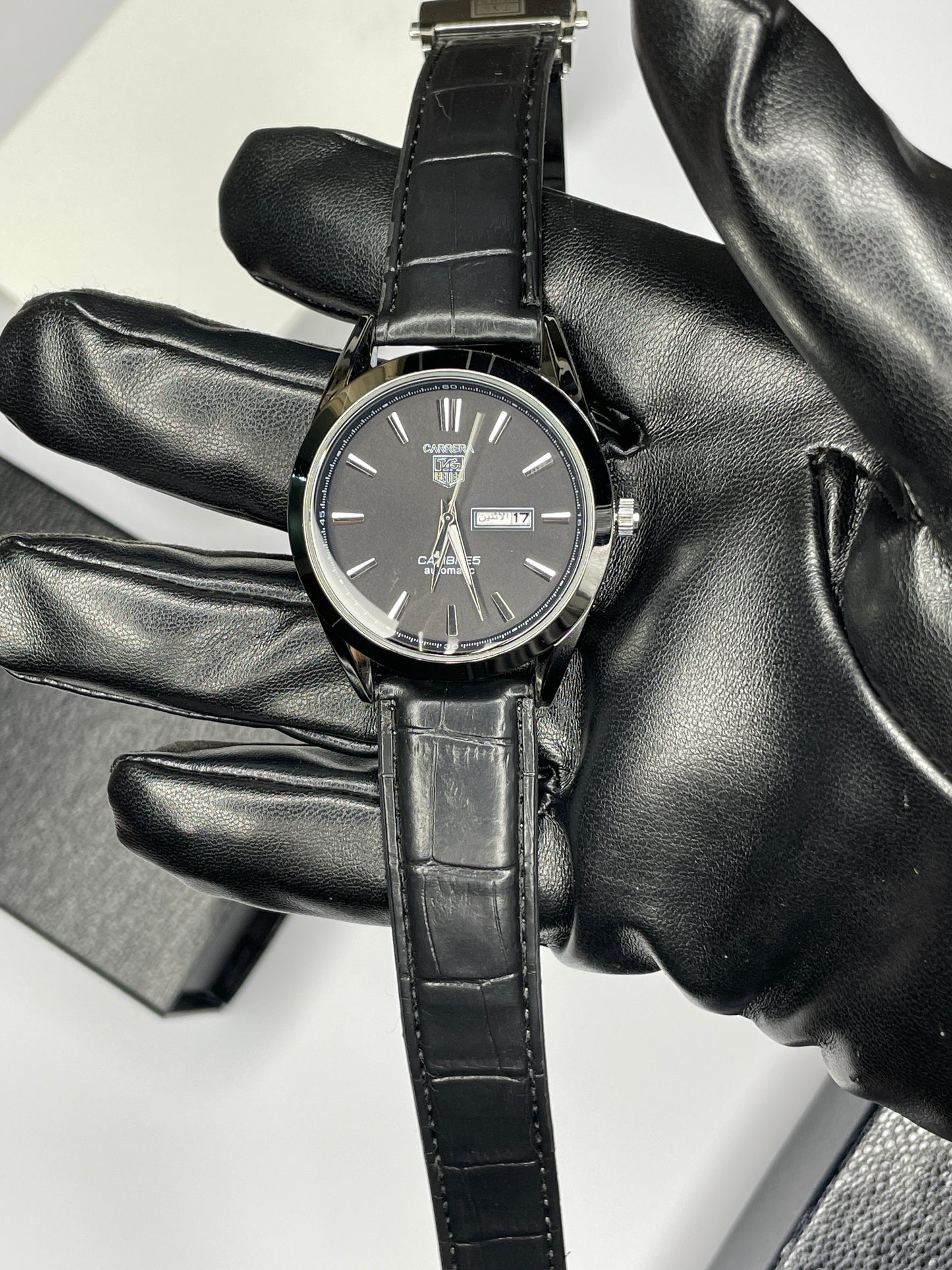 Formal Leather Strap Watch for Men  (WITH A FREE GIFT)