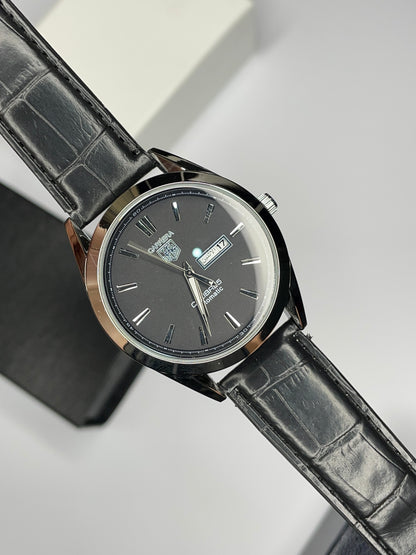 Formal Leather Strap Watch for Men  (WITH A FREE GIFT)